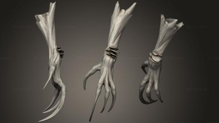 Anatomy of skeletons and skulls (Humanoid Hand 10, ANTM_0734) 3D models for cnc